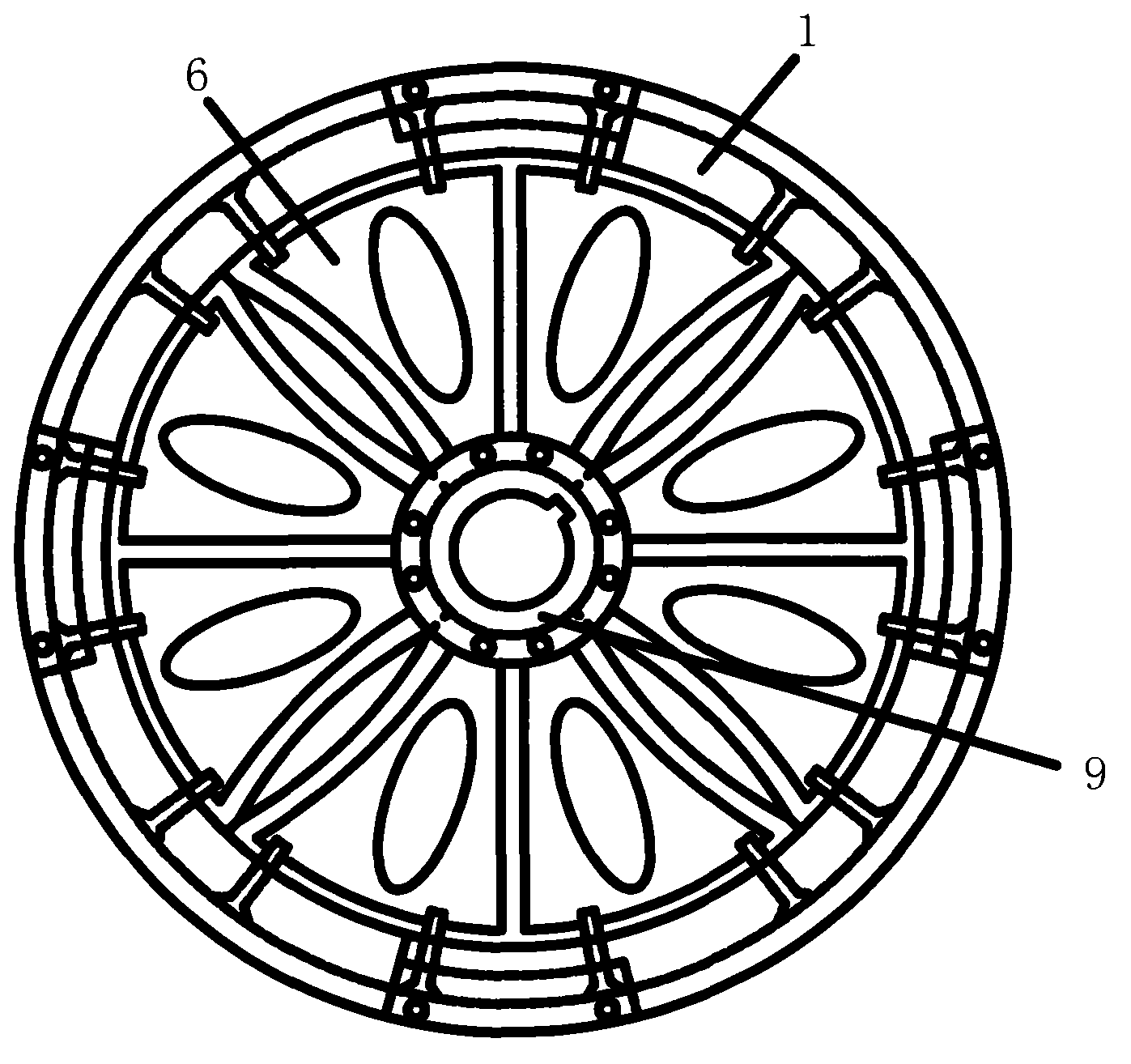 Separable assembling type bicycle hub