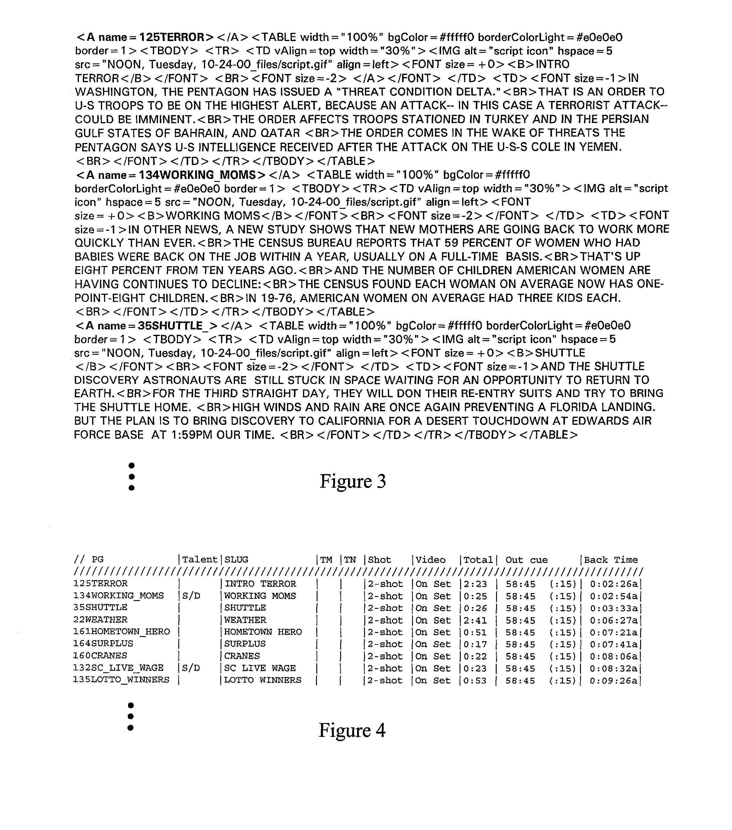 System and method for generating metadata for programming events