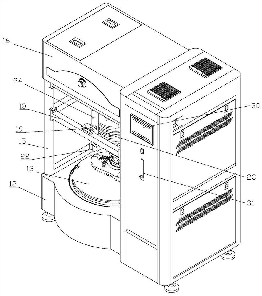 A shoe sole noise testing machine and testing method