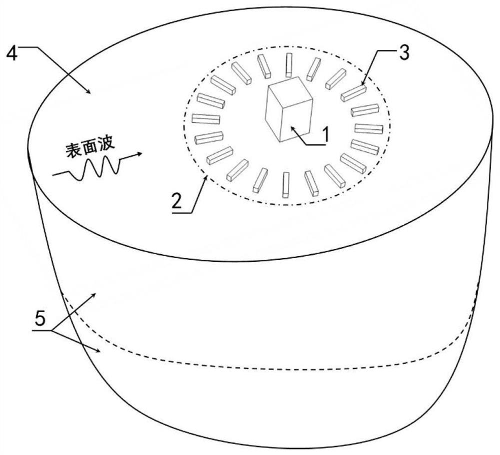 Fence type shock insulation structure and design method thereof