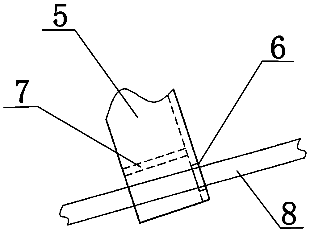 Unexpected slide preventing type double-layer raft frame