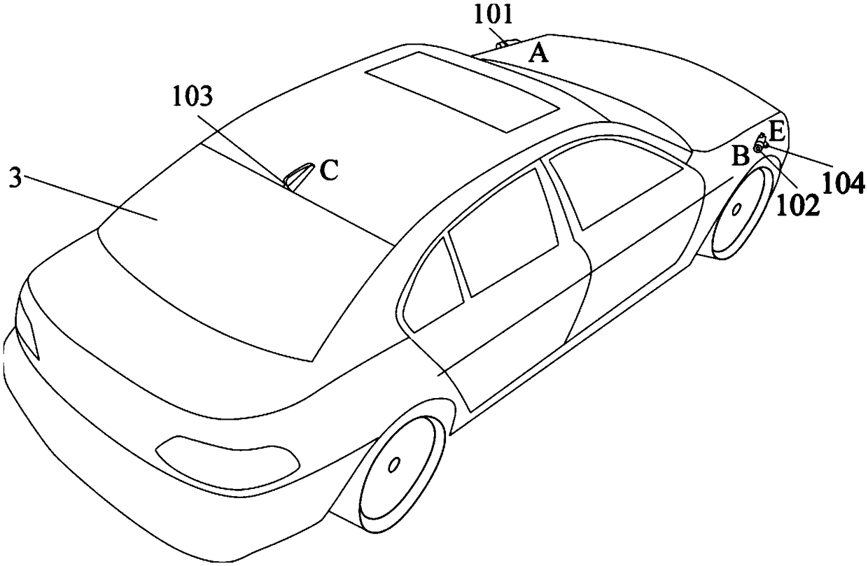 A panoramic imaging system for an automobile built-in rearview mirror