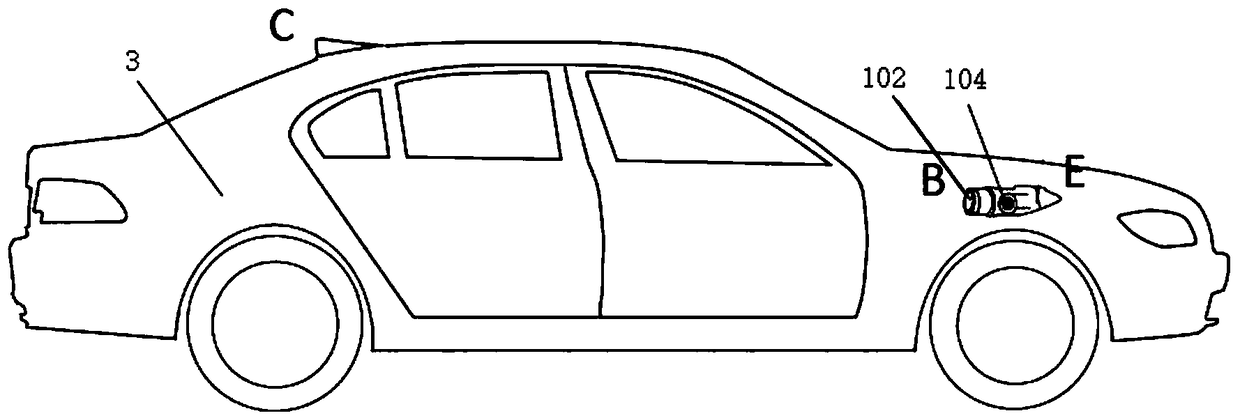 A panoramic imaging system for an automobile built-in rearview mirror