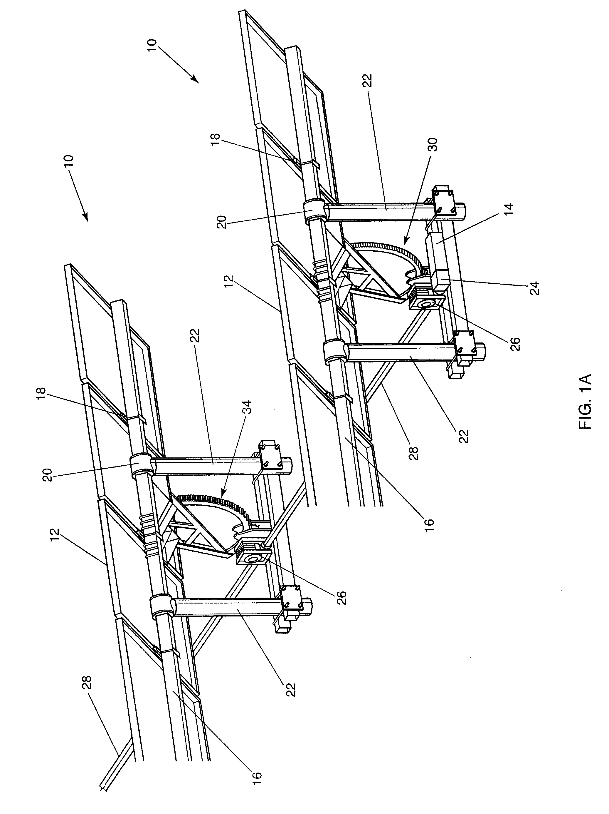 Single axis solar tracking system