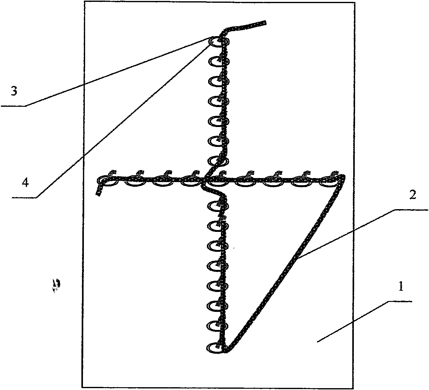 Device for displaying small-size caption-pattern fireworks