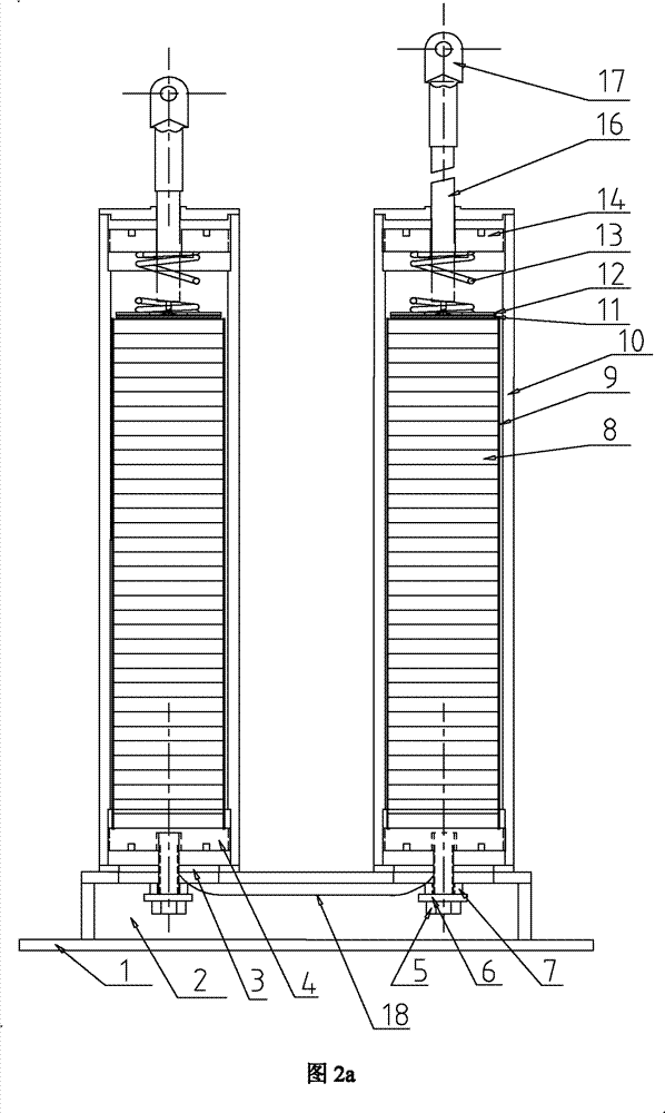 Cylinder removal and split combination type overvoltage protector