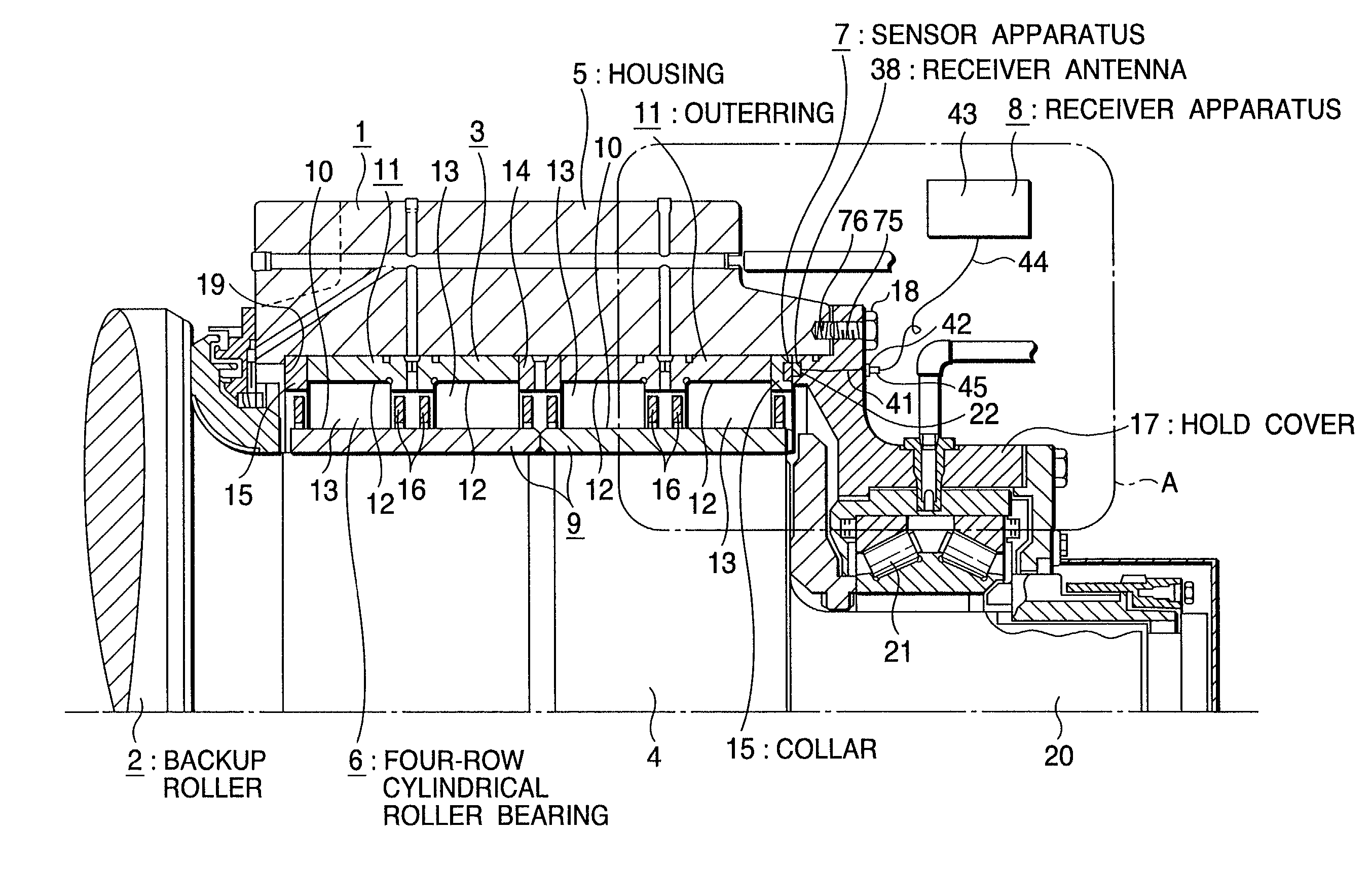 Rolling bearing unit with sensor