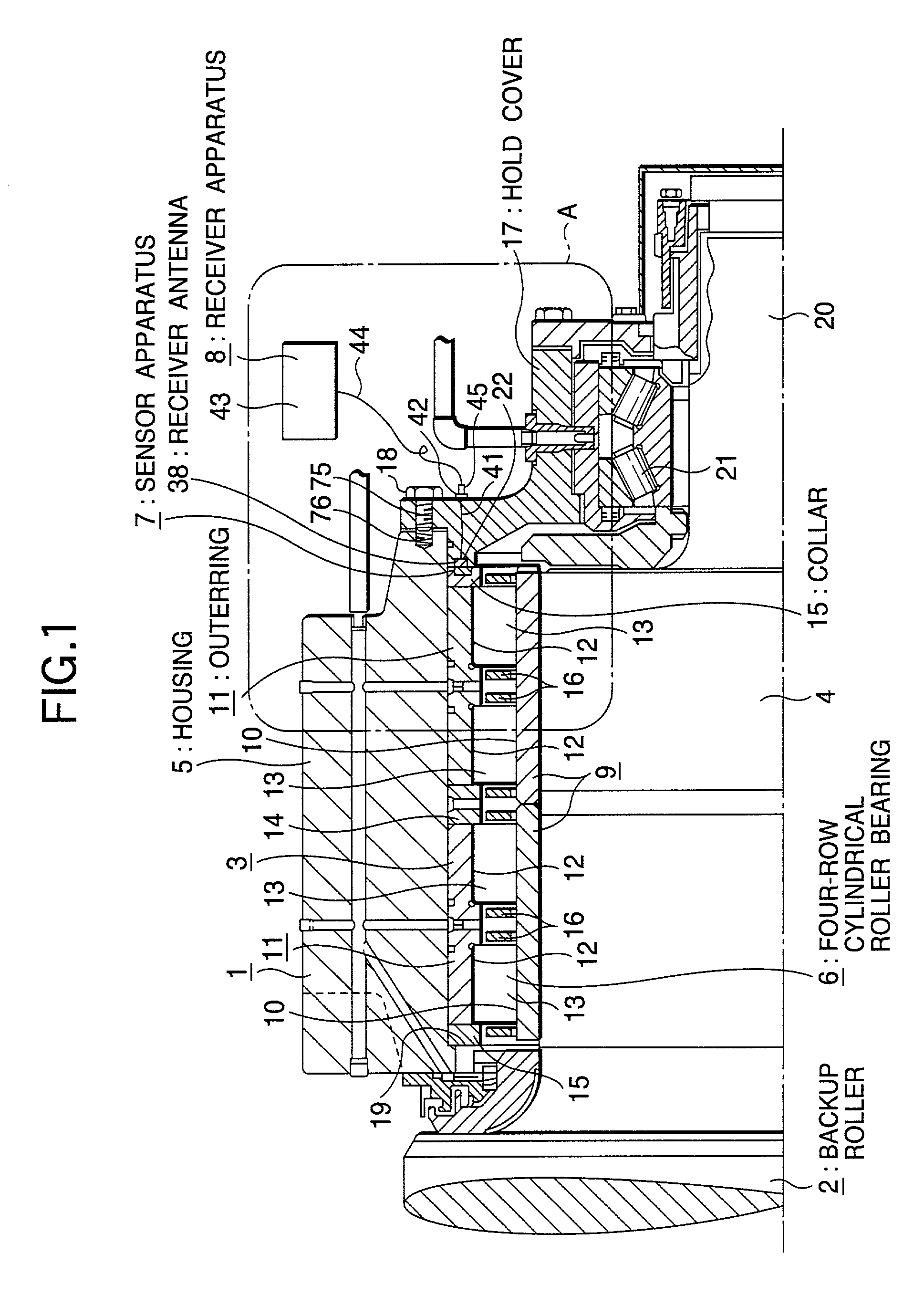 Rolling bearing unit with sensor