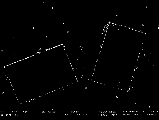 Anisotropic cesium-lead-chlorine perovskite micron sheet and preparation method thereof