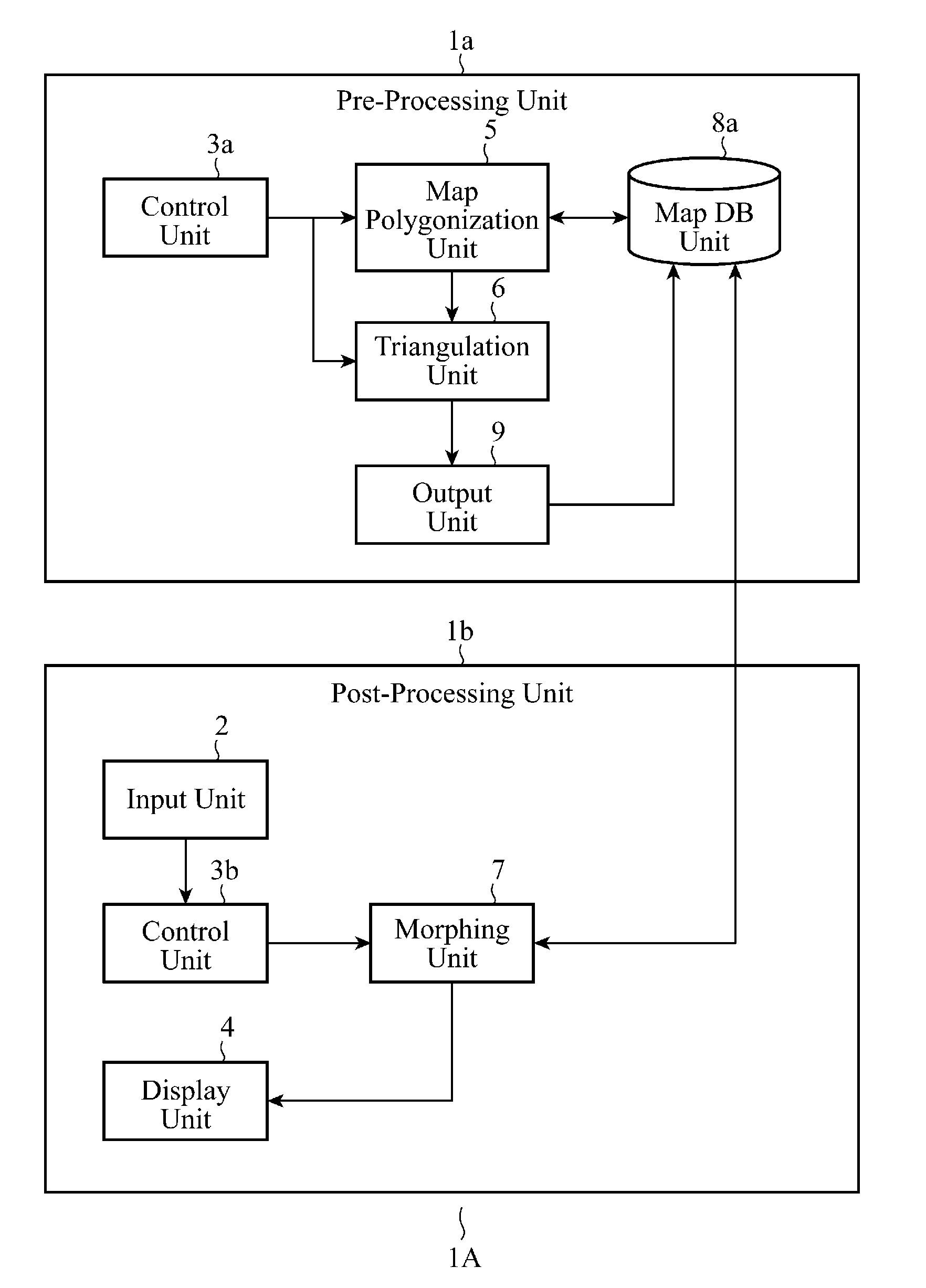 Map display device