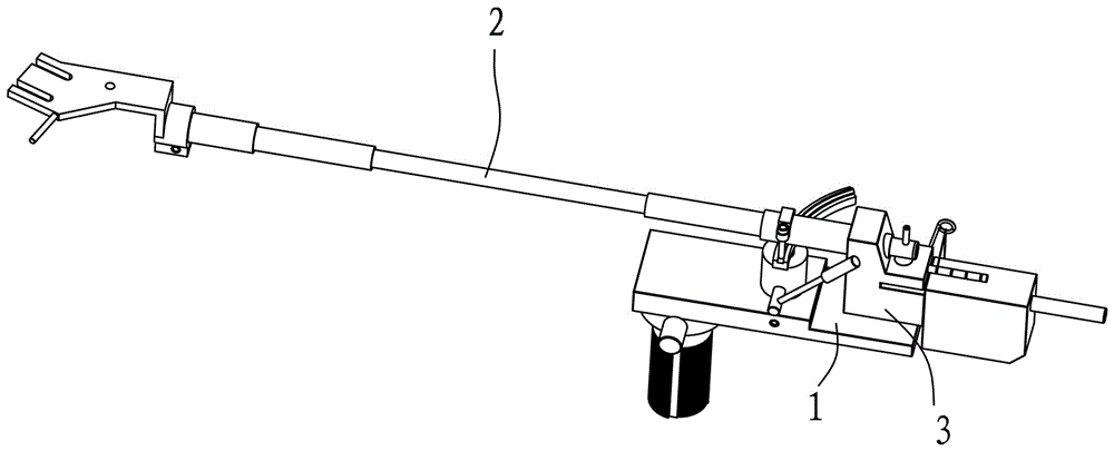 Novel single-point support static balance type tone arm structure