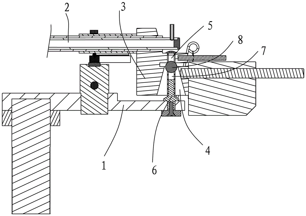 Novel single-point support static balance type tone arm structure