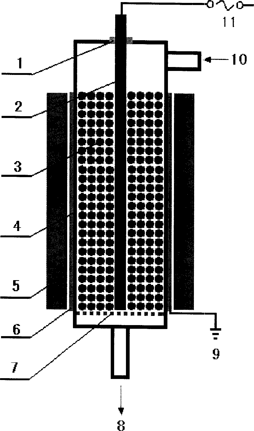 Plasma catalyzing process of preparing hydrogen by ammonia decomposition