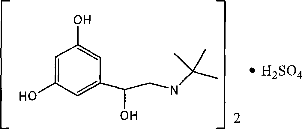 Method for preparing terbutaline sulphate crystal B fulfilling medicinal requirements