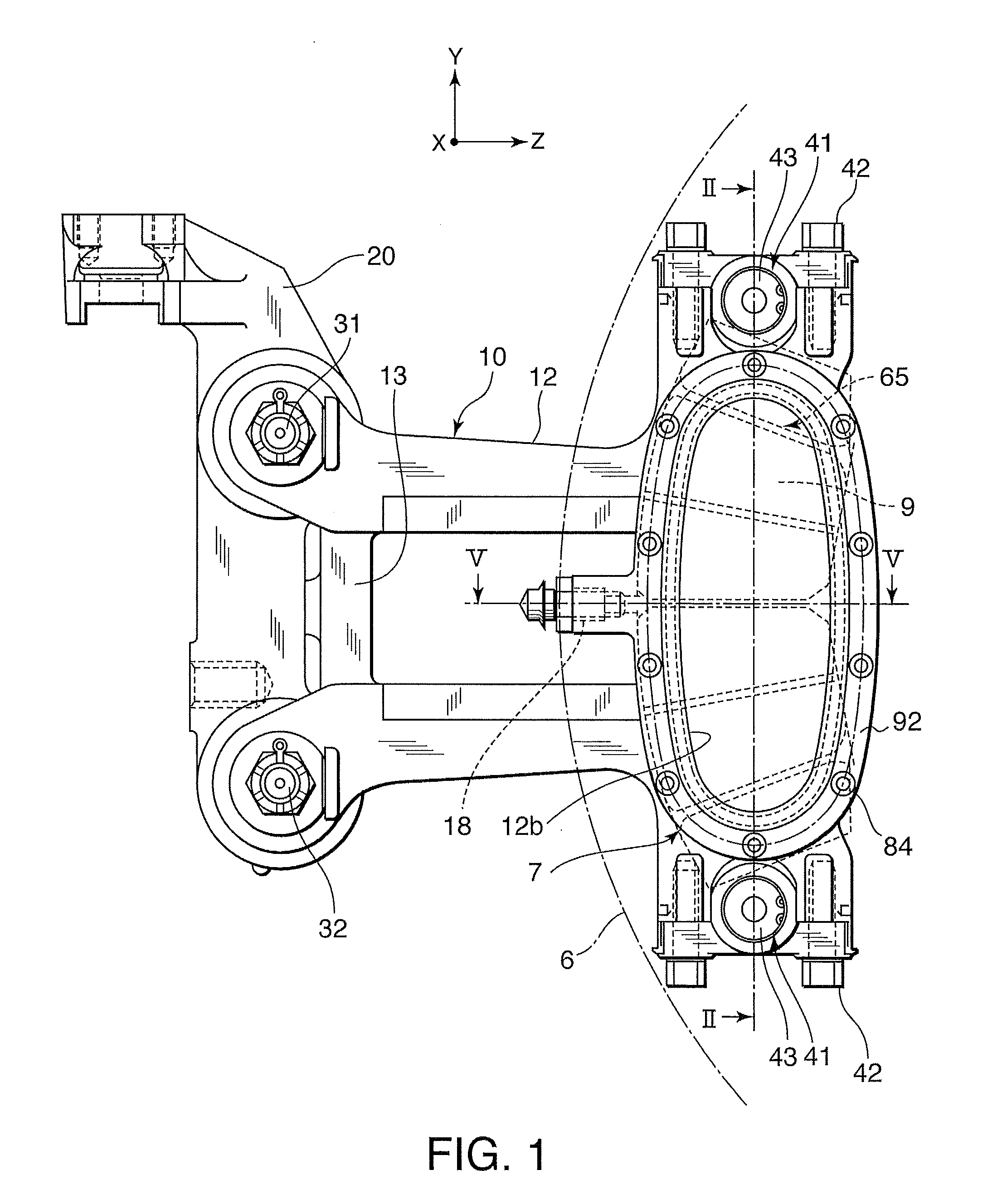 Caliper brake device