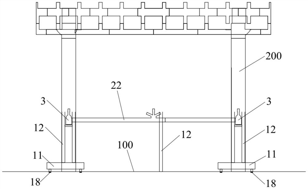 Installation and unloading method for large-span cantilever corridor