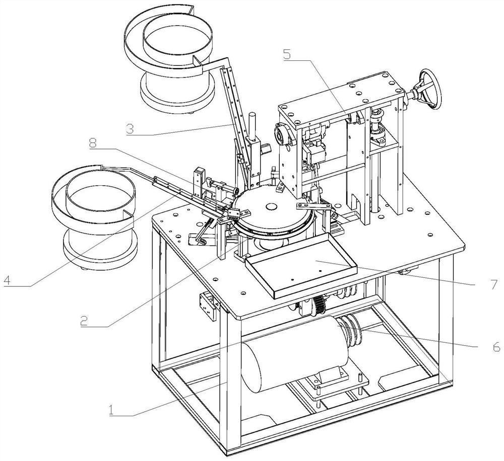 Zipper copper buckle point riveting device and method and automatic zipper head assembling equipment