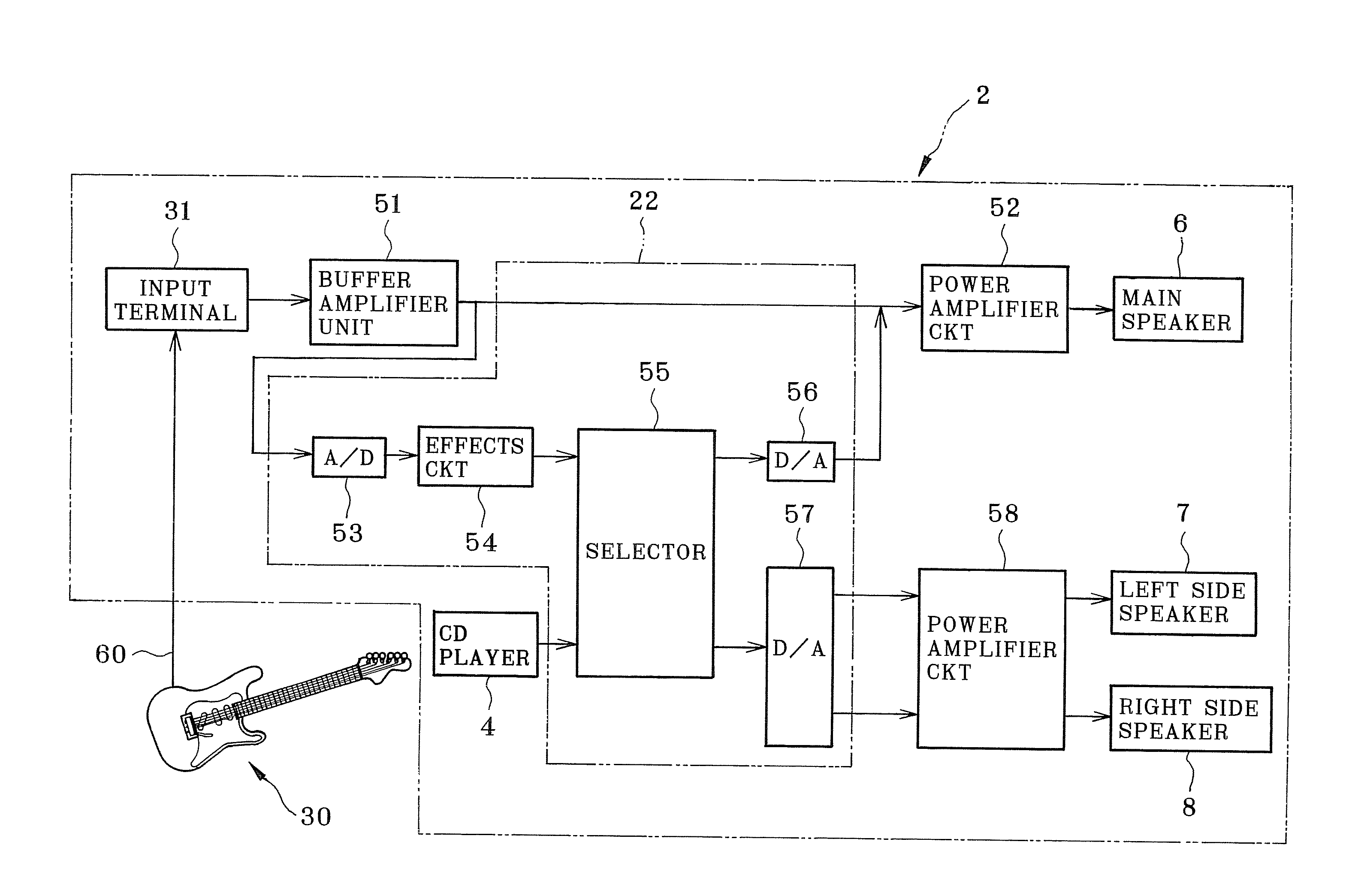 Sound amplifier with speaker