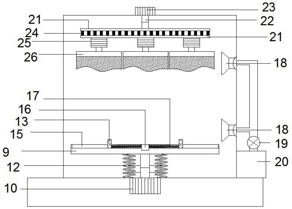 Electric industrial brush device convenient to adjust