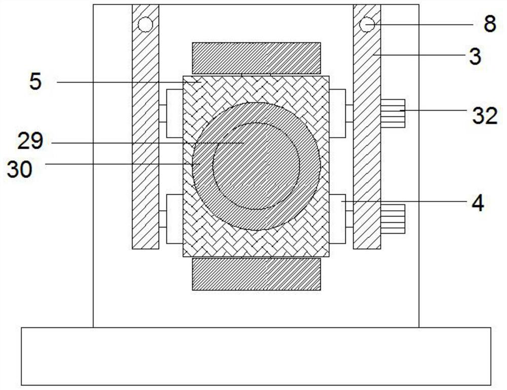 Electric industrial brush device convenient to adjust