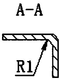 Cold stamping process of heavy-duty off-road vehicle frame reinforcing plate