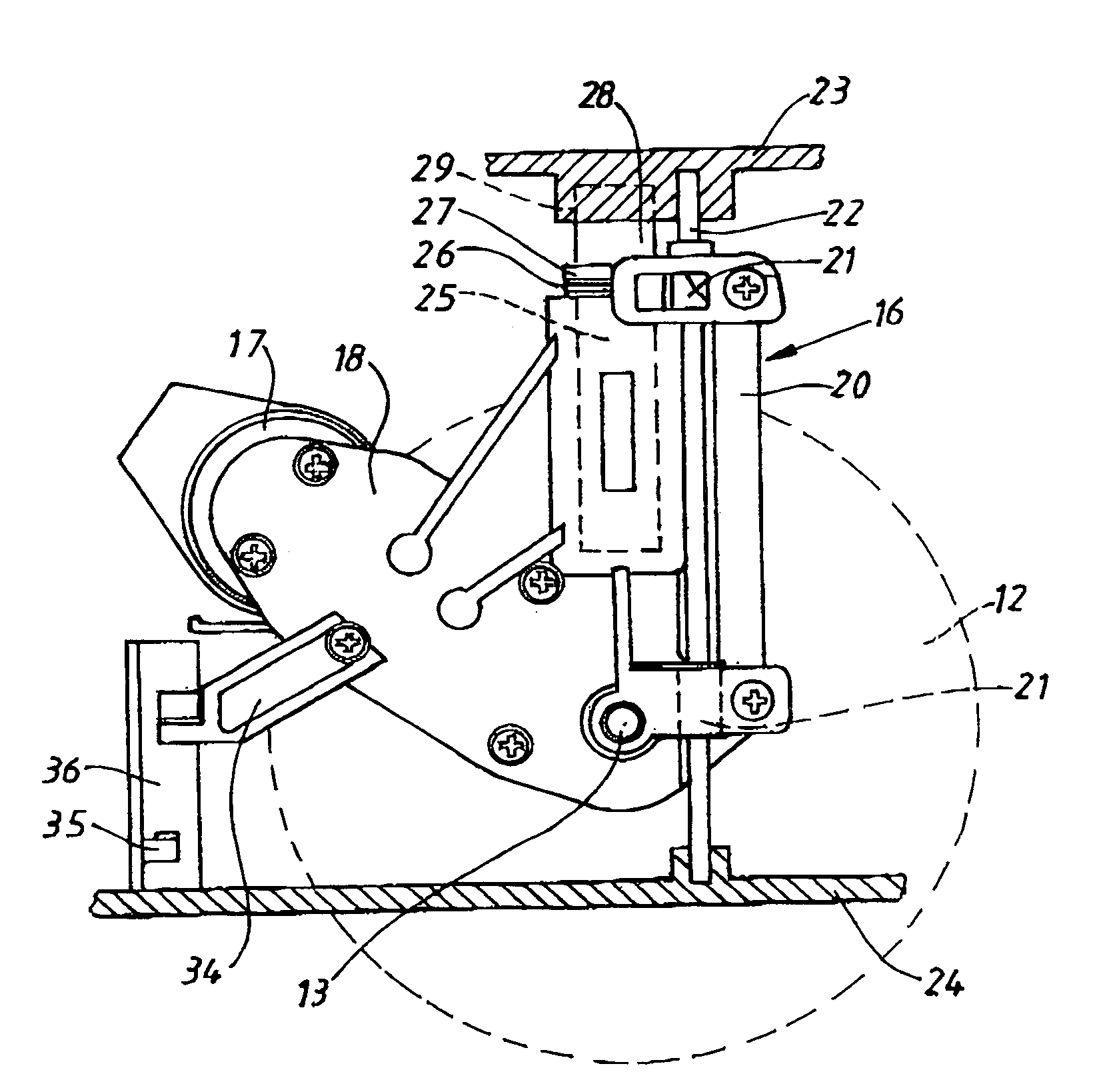 Wheel support arrangement for an autonomous cleaning apparatus