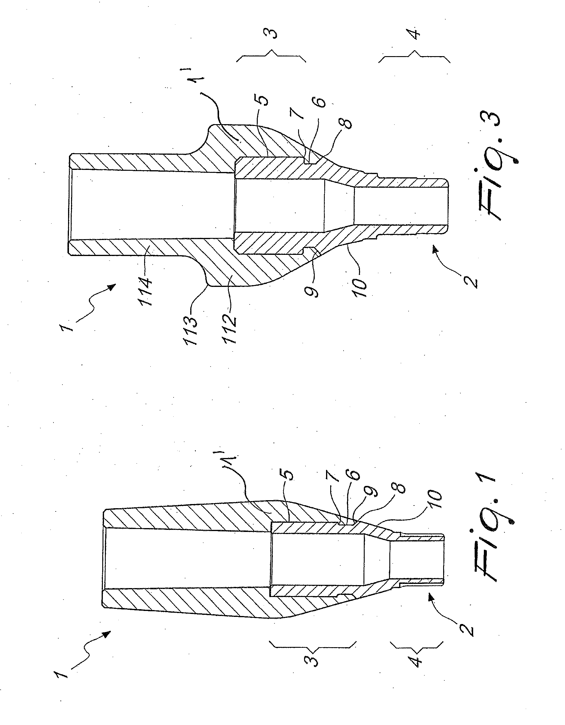 Abutment with inlay for dental implants