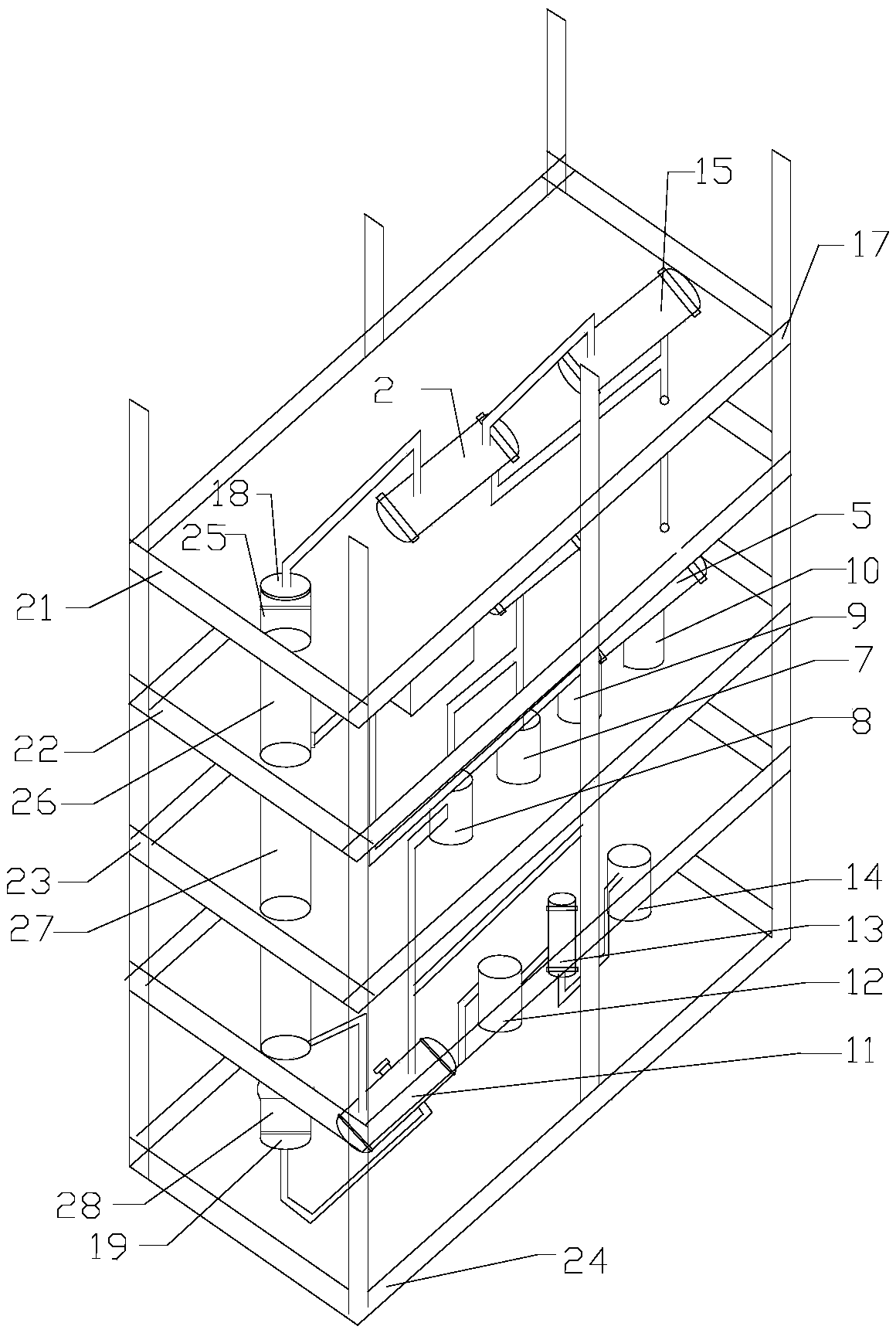 Light solvent recovery device for field of dangerous waste treatment, skid-mounted structure therefor and light solvent recovery method