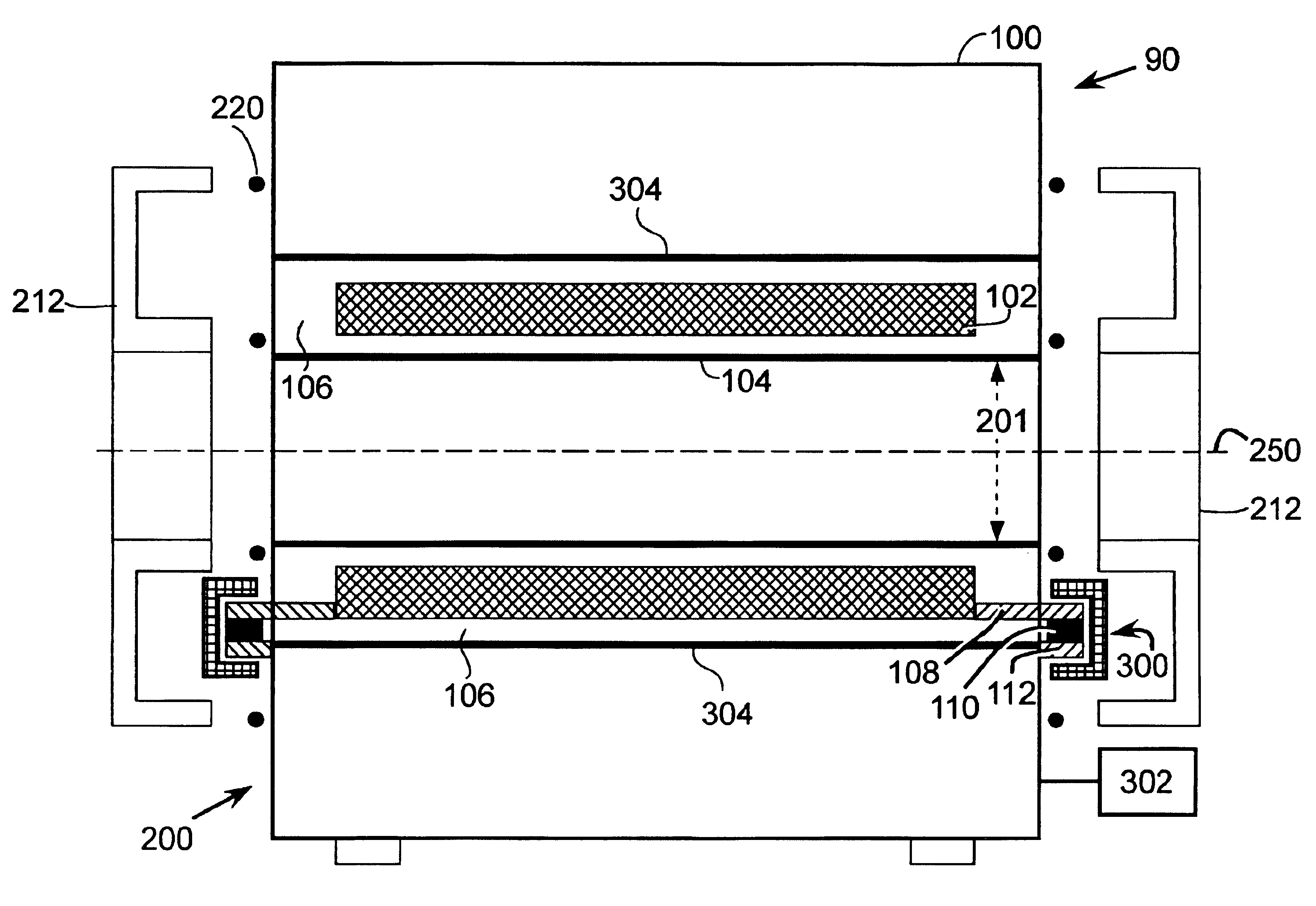 Active vibration compensation for MRI gradient coil support to reduce acoustic noise in MRI scanners