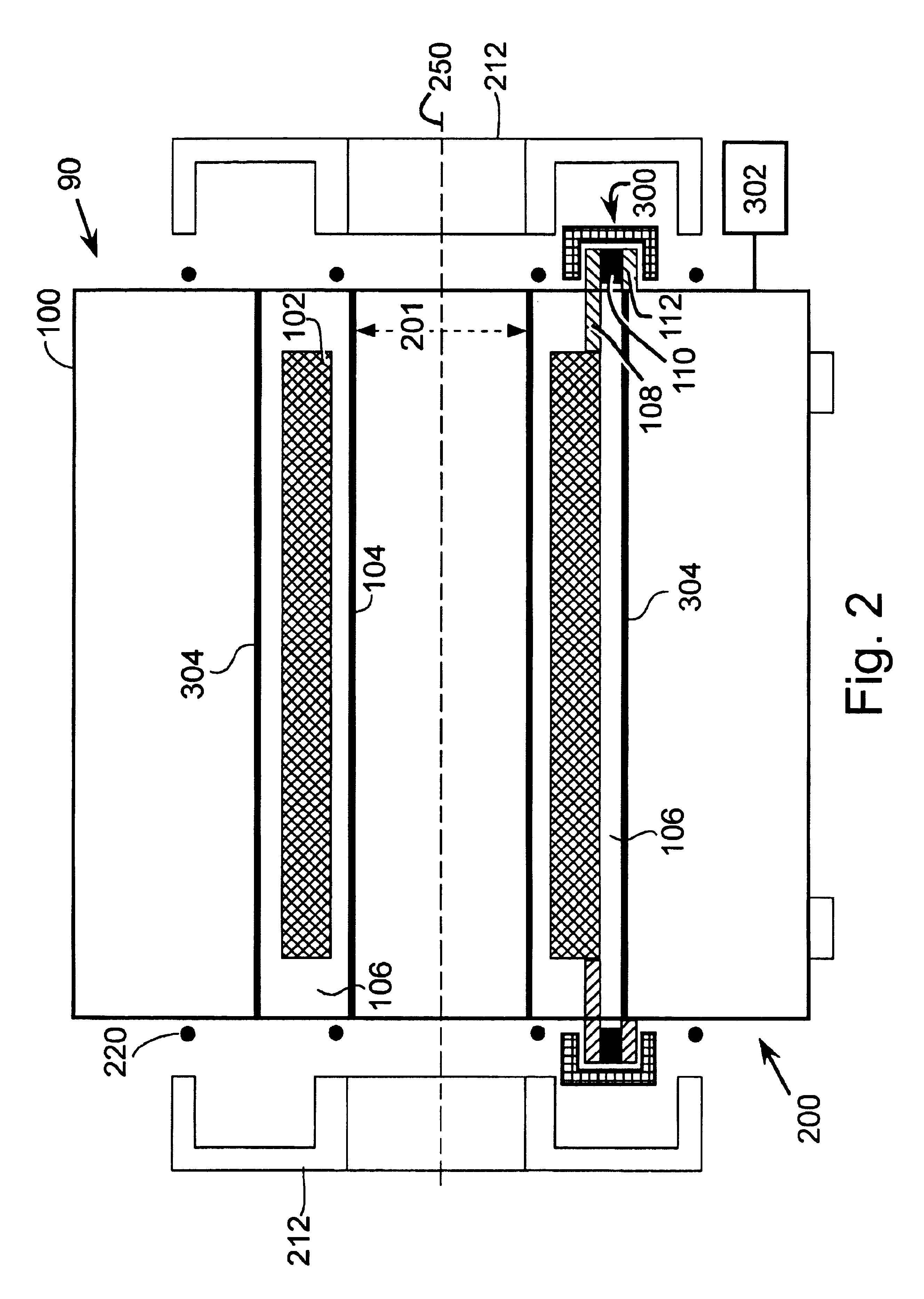 Active vibration compensation for MRI gradient coil support to reduce acoustic noise in MRI scanners