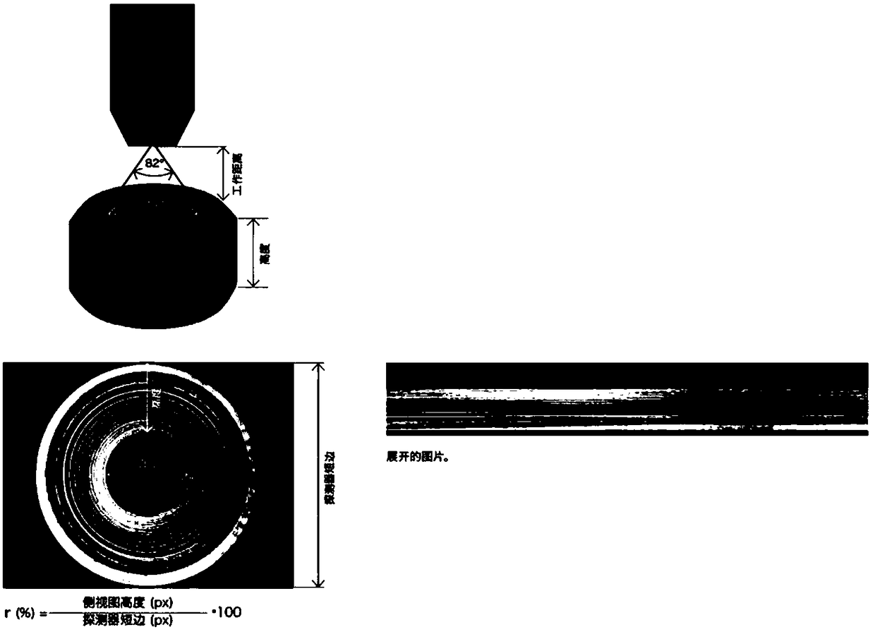 Appearance defect detection device based on 360 degrees of inner ring