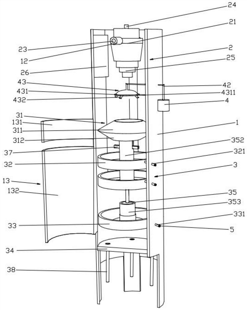 A kind of titanium alloy powder screening device