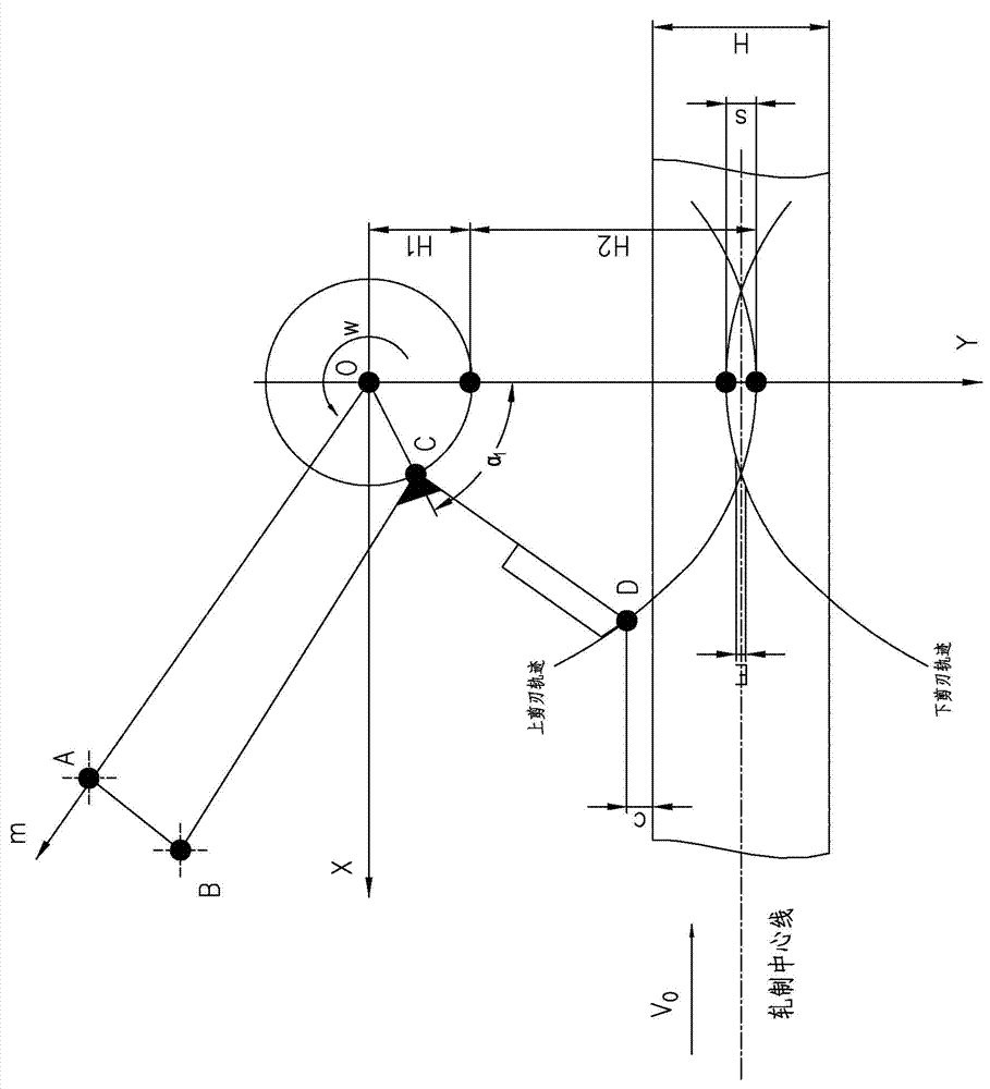 Hot-rolled steel section flying shear system speed reduction ratio control method