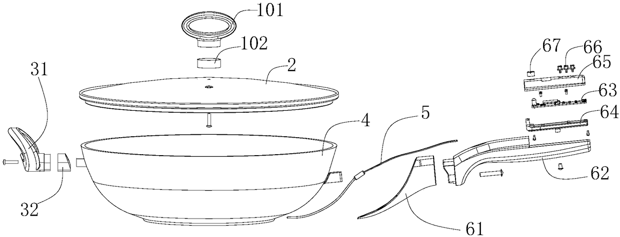 Multifunctional intelligent stir-frying pan