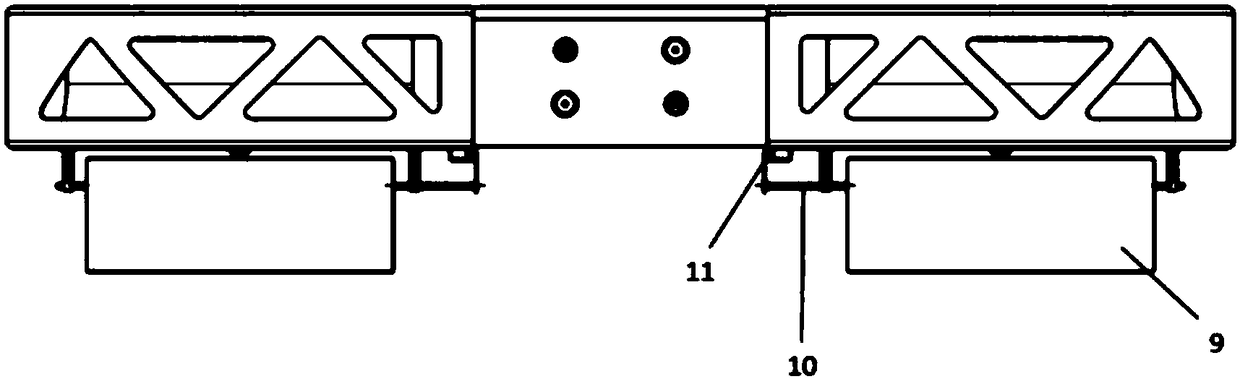 Ducted aircraft capable of being reconstructed aerially in real time, and docking separation method and system