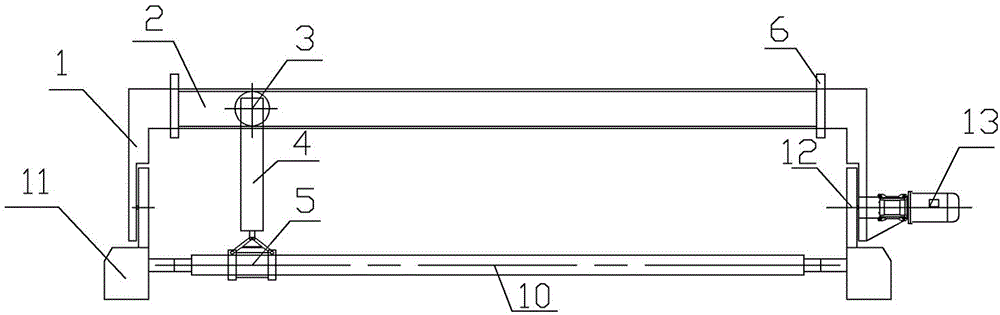 Scrubbing device of quartz ceramic roller in glass tempering furnace