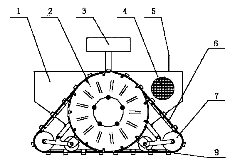 Small-sized variable crawler type search and rescue robot