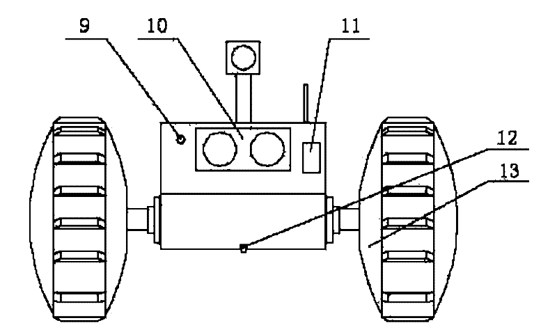 Small-sized variable crawler type search and rescue robot