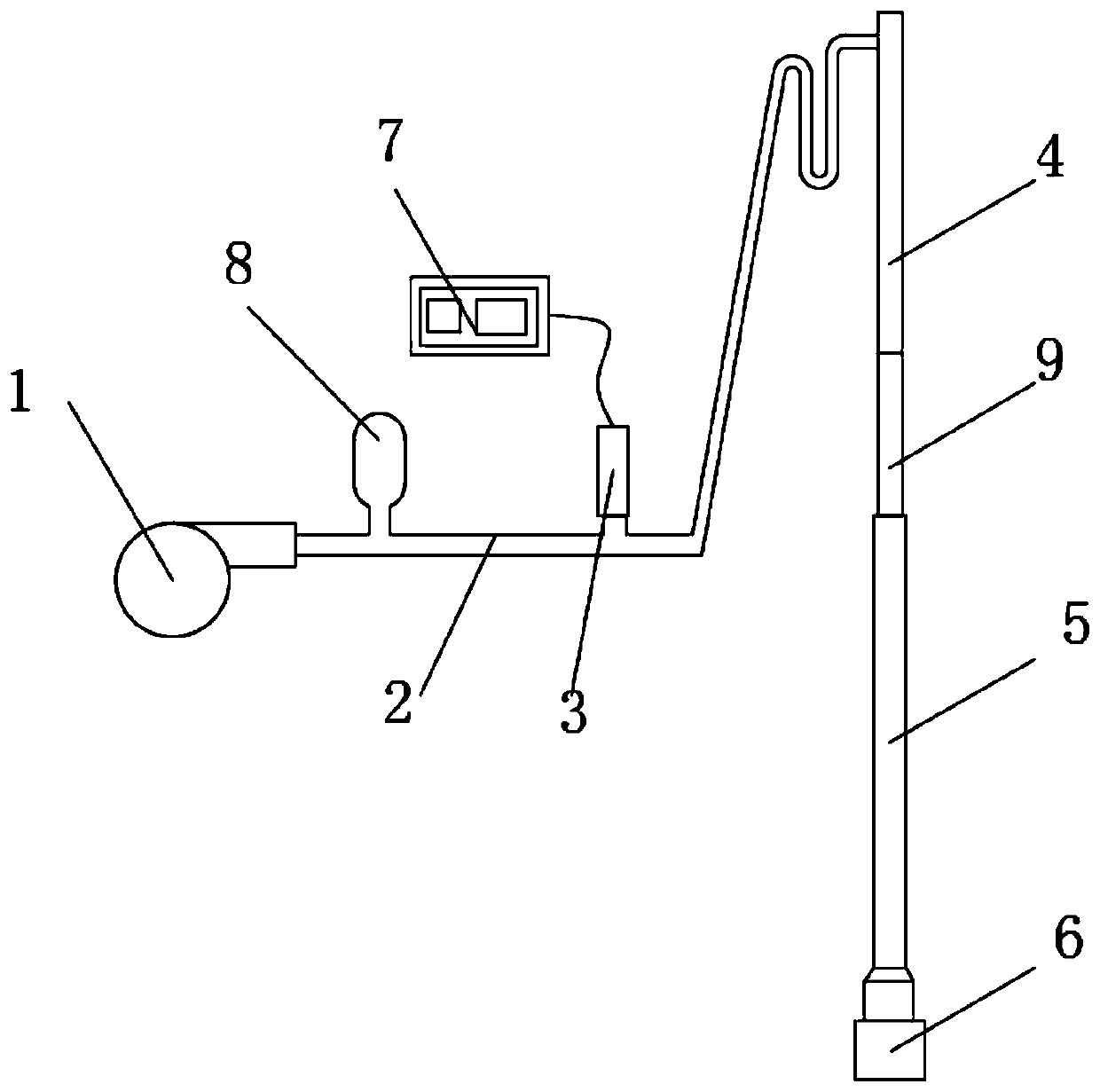 Mechanical survey system based on drilling fluid circulation