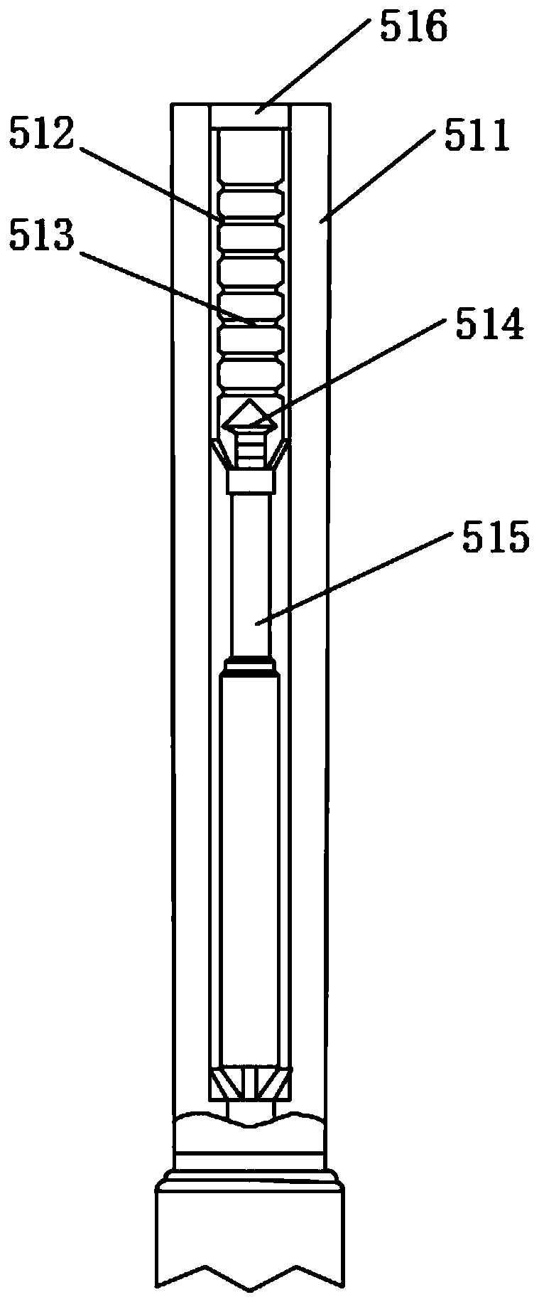 Mechanical survey system based on drilling fluid circulation