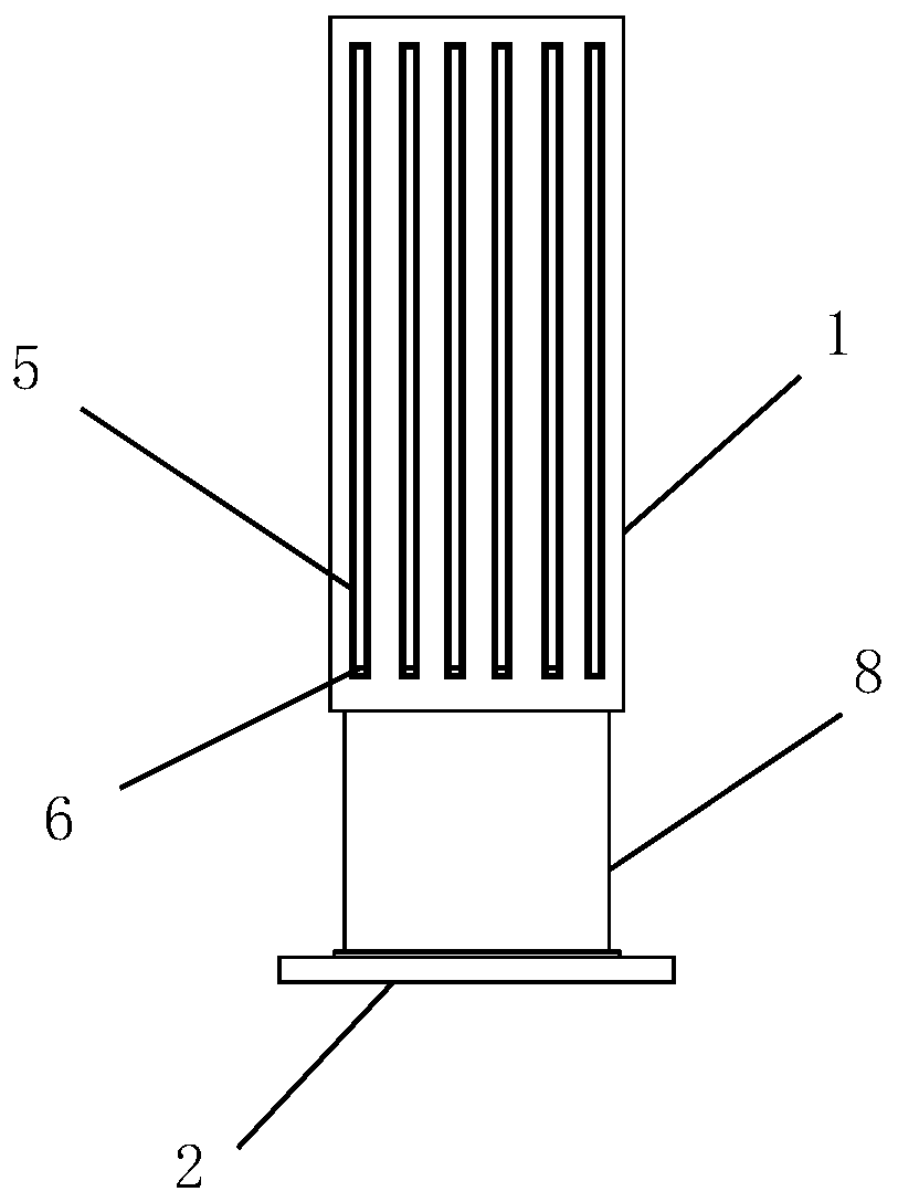 Cable shaft and cables applied into cable shaft