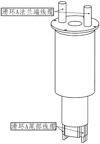 A single-shaft double-slip ring mechanism