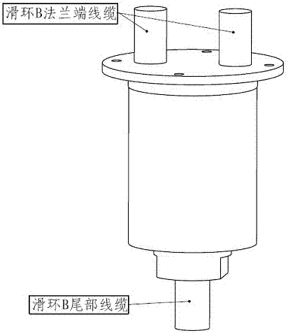 A single-shaft double-slip ring mechanism