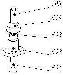 Ball screw executing mechanism driven by electric automobile parking P-gear servo motor