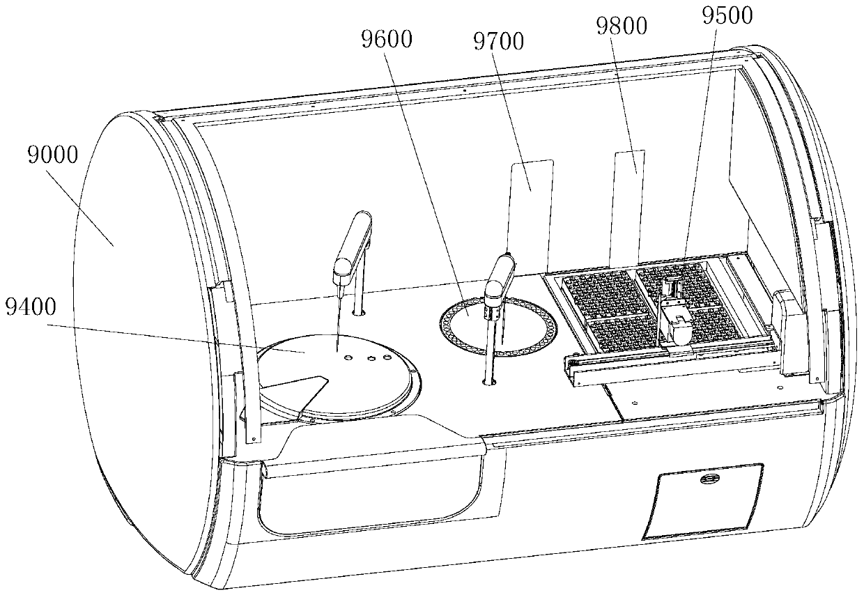 Liquid heating transfer device for analyzer and its application in magnetic bead washing and separation