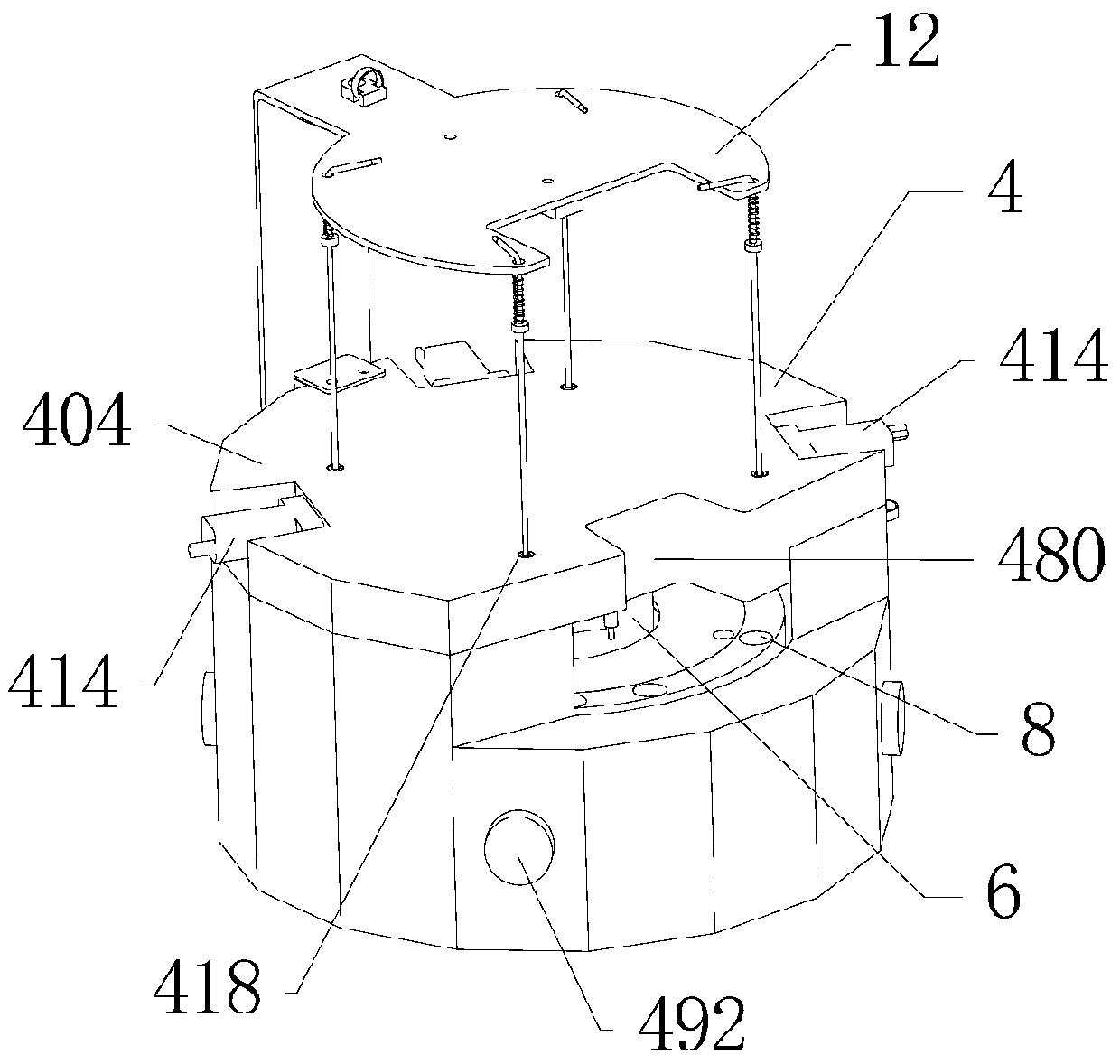 Liquid heating transfer device for analyzer and its application in magnetic bead washing and separation