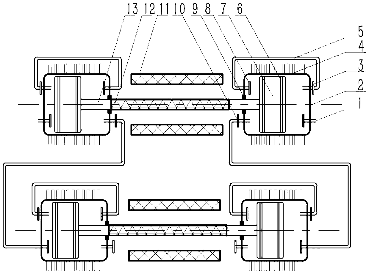 Multi-cascade twin-cylinder linear compressor