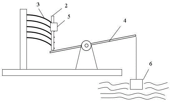 A piezoelectric power generation device and method for capturing vertical wave energy