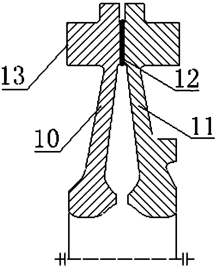 A double-spoke turbine disk pressure welding method