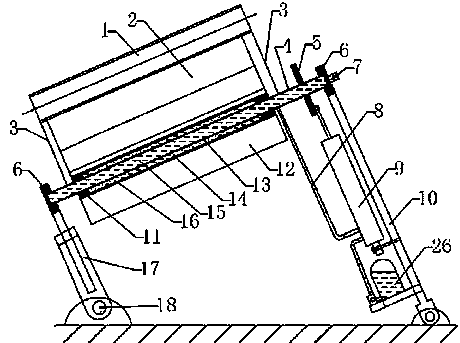 Solar semi-shielding type thermal drive automatic tracking device